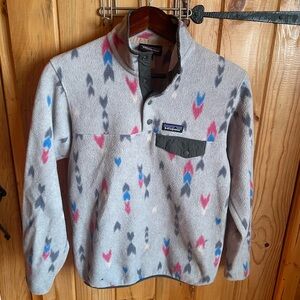 Patagonia Synchilla Fleece with Pink and Blue Accents